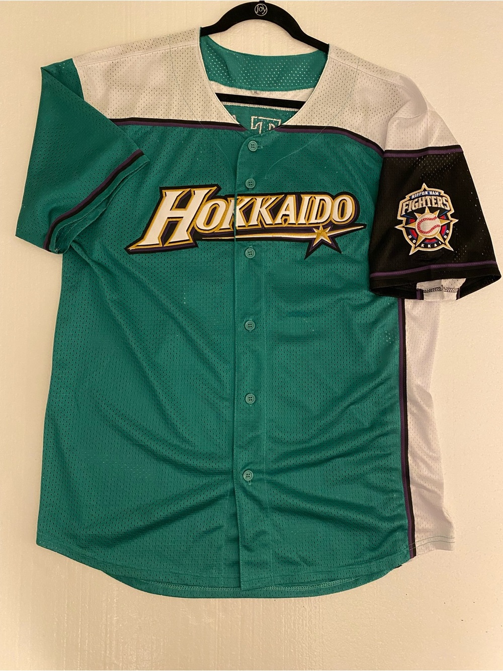 Hokkaido Men’s Nippon-Ham Green White Baseball Jersey 2016 Ohtani Size XL - Picture 1 of 7